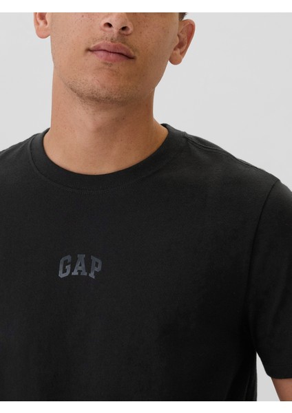 Erkek Siyah Everyday Soft Gap Logo T-Shirt