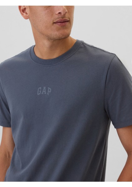 Erkek Koyu Mavi Everyday Soft Gap Logo T-Shirt