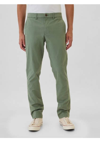 Erkek Haki Gapflex Slim Fit Modern Khaki Pantolon