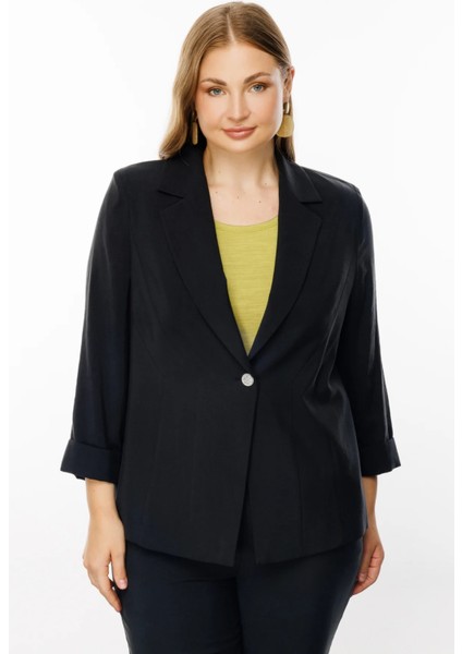 Duble Kol Tek Düğmeli Ceket