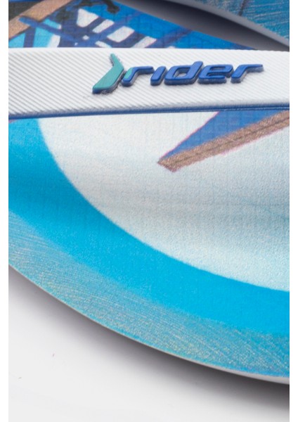 Energy Erkek Parmak Arası Terlik Mavi Beyaz 39/46