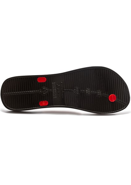 Strıke Erkek Parmak Arası Terlik Siyah- Kırmızı 39/46