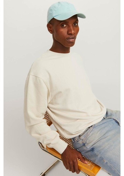 Jjecharge Sweat Crew Neck Bej Erkek Sweatshirt fiyatları