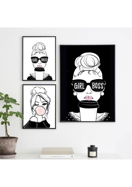 Patron Kız 3 Lü Duvar Posteri - Çerçevesiz fiyatları