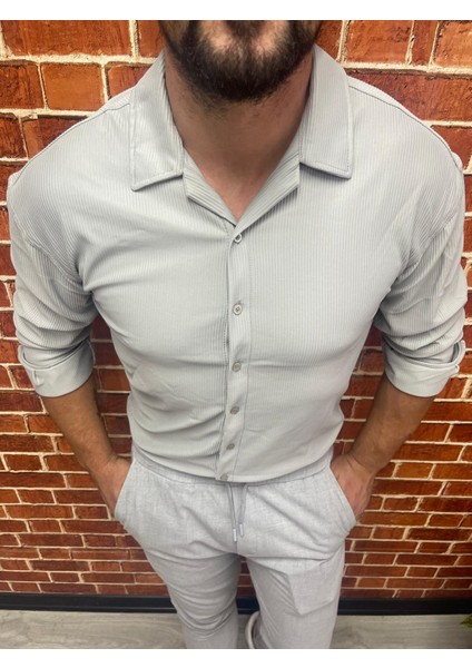 Gri Fitilli Gömlek fiyatları