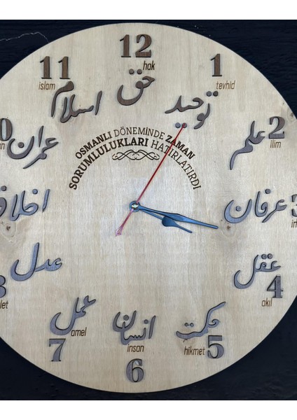 Osmanlı Irfan Saati 40 cm - 8mm Kavak modelleri