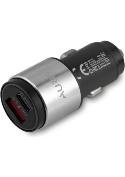 45W Type-C/usb-C Pd Metal Başlı Oto Şarj Cihazı