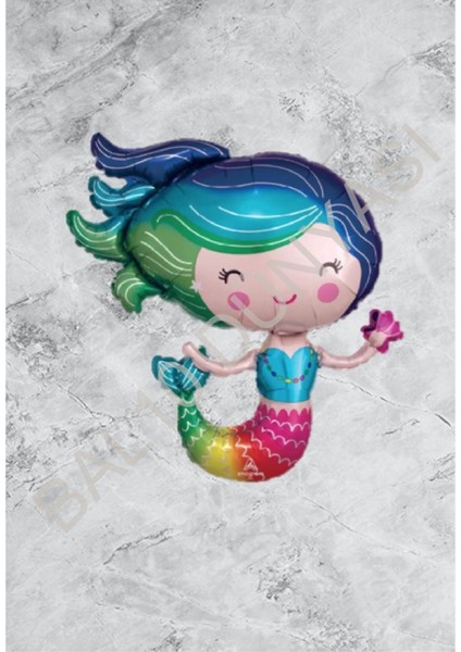 Deniz Bebek Folyo Balon Mavi