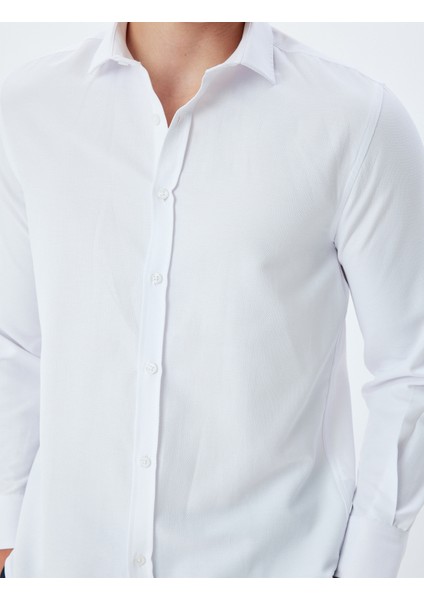 Slim Fit Gömlek Uzun Kollu Pamuk Karışımlı indirimleri