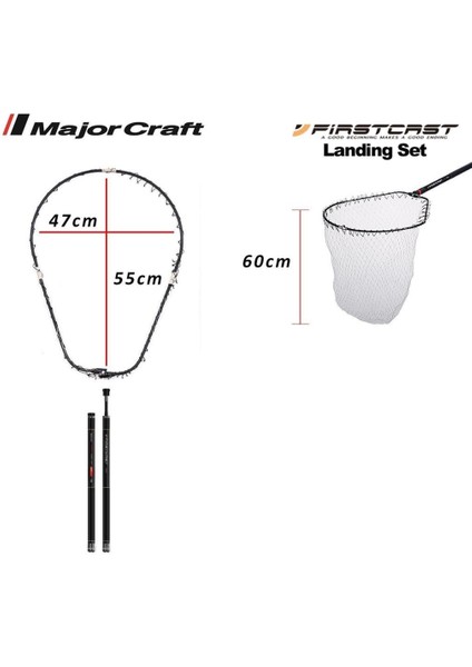 Major Craft Firstcast LSFC-400 Teleskopik Katlanır Kepçe 4.00MT