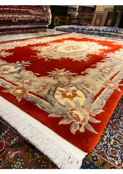 El Dokuma Kabartmalı Çin Halısıdır Ebat 270X185