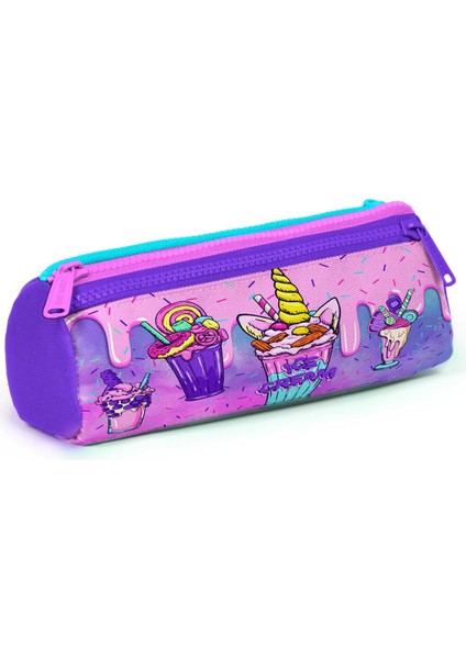 Coral High Kids Pembe Mor Milkshake Dondurma Desenli Üç Bölmeli Kalem Çantası 22049 fırsatları