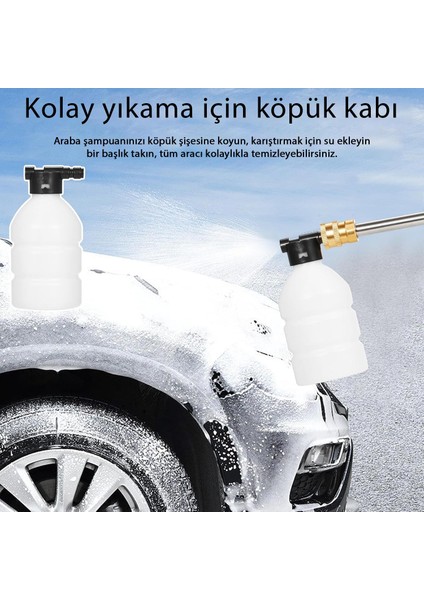 MT65 Yüksek Basınçlı Yıkama Makinesi 98V + 24V Yedek Akülü Araba Motor Bahçe Teras Yıkama Tabancası Paslanmaz Çelik Uçlar