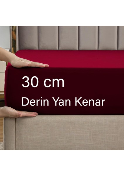 | Ranforce | Pamuklu Çift Kişilik Bordo Lastikli Çarşaf | 14 Renk | Fıtted | 200X200 modelleri
