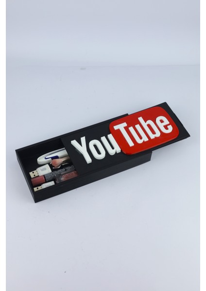 Youtube - Çok Amaçlı Düzenleyici - Organizer - 20 cm   x  9 cm   x  2.5 cm