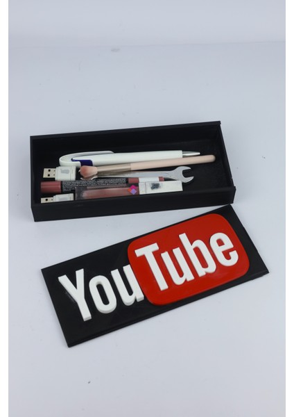 Youtube - Çok Amaçlı Düzenleyici - Organizer - 20 cm   x  9 cm   x  2.5 cm