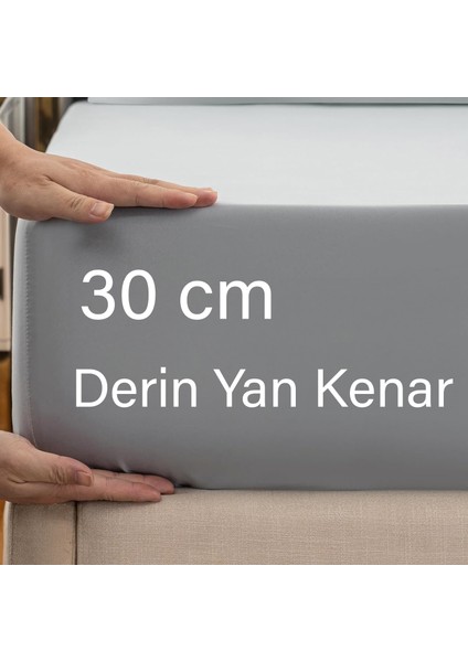 | Ranforce | Pamuklu Tek Kişilik Gri Lastikli Çarşaf | 14 Renk | Fıtted | 90X190 modelleri