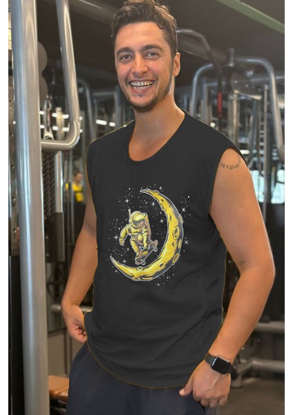 Kolsuz Spor T-Shirt Tank Top Spor Atlet Fitness Atlet