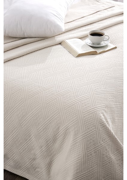 Buldan Işi Natural Battal Boy Pike - Yatak Örtüsü - 220X250 cm - %100 Pamuk fiyatları