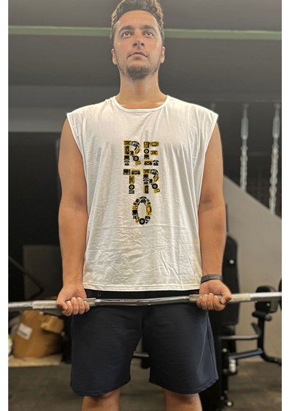 Kolsuz Spor T-Shirt Tank Top Spor Atlet Fitness Atlet