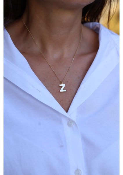 14 Ayar Altın Z Harf Kolye Ucu fiyatları