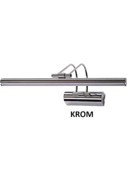 Krom 6W Flüt Kuğu Duvar Üstü Ledli Aplik (Beyaz Işık)