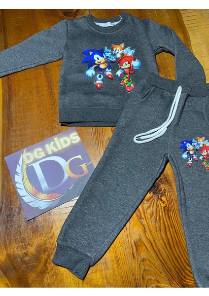 Gri Sonic Sweatshirteşofman Takımı