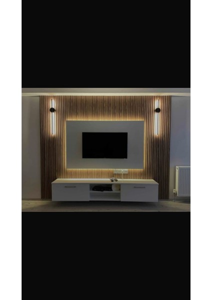 2'li Philips Modern Dekoratif LED Duvar Aplik 70 cm Siyah 3000K