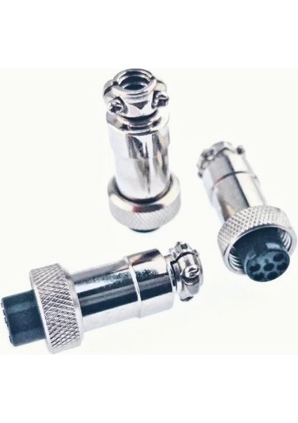 6 Lı Mini Mic Dişi Konnektör -(Gx-12) ( 5 Adet )