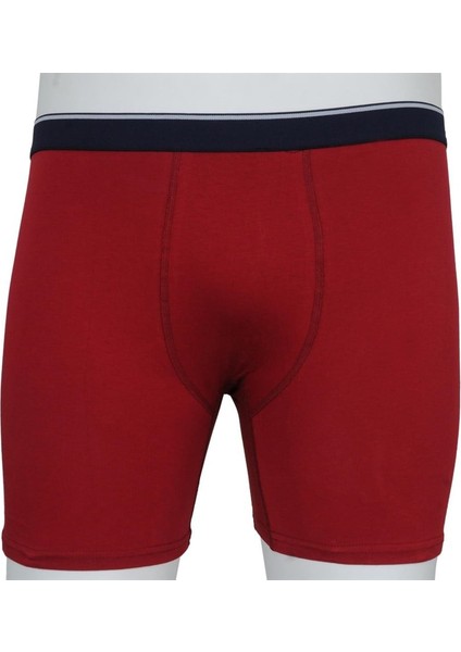 Mocgrande Erkek Büyük Beden Likralı Uzun Paça Boxer 11906 Bordo