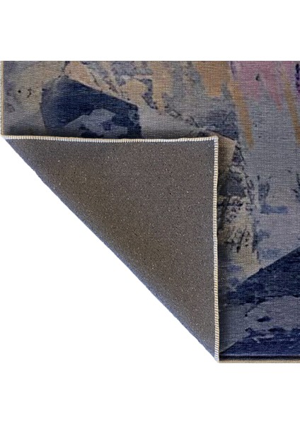 Shape Koleksiyonu Çok Renkli Soyut Desenli Dokuma Taban Modern Dekoratif Halı 60