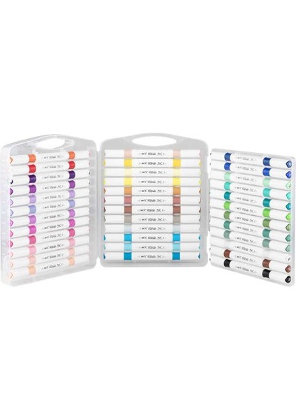 Art-X Acrylic Marker Duo Marker Çift Uçlu Su Bazlı Boyama Kalemi 36 Renk Set