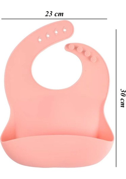 Çocuk Silikon Mama Önlüğü (Pembe Renk) fiyatları