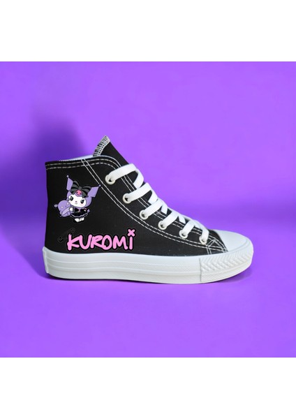 Morlu Kuro-Minililik Baskılı Sneaker Kız Çocuk Spor Ayakkabısı