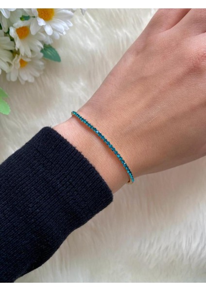 Bileklik Zirkon Taşlı Lastikli Esnek