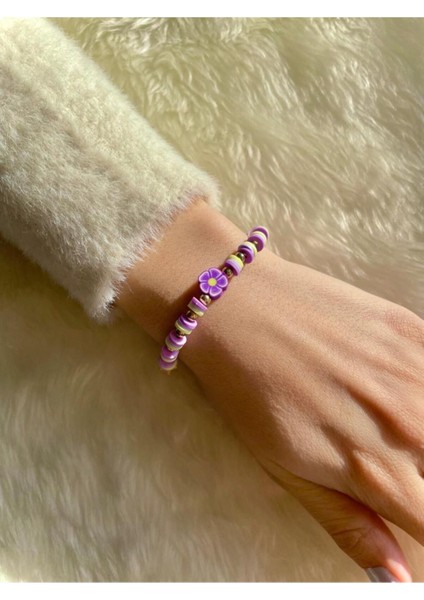 Fimo Bileklik Bahar Çiçeği Tasarım