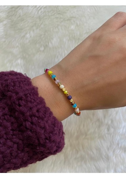 Rengarenk Kristal Bileklik modelleri