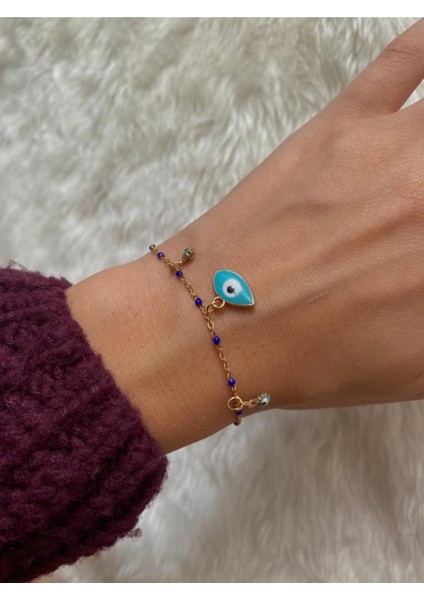 Nazar Boncuklu Kem Gözlere Bileklik