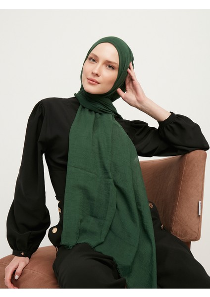 Ultra Hafif Bürümcük Şal 90x190cm - Zümrüt