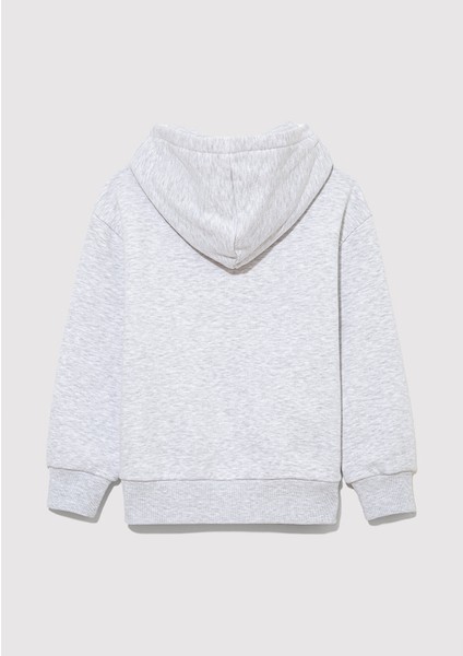Logo Baskılı Kapüşonlu Gri SWEATSHIRT6610110-88467 modelleri