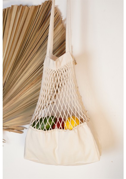 File Torba Natürel Plaj Pazar File Çanta 42,5X70 cm fırsatları