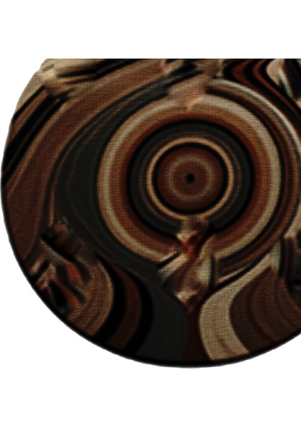 Shape Koleksiyonu Kahve Bej Tonlarda Soyut Desenli Dokuma Taban Modern Dekoratif Halı SHAPE74 fırsatları