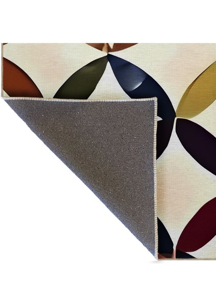 Shape Koleksiyonu Çok Renkli Soyut Desenli Dokuma Taban Modern Dekoratif Halı SHAPE77 indirimleri