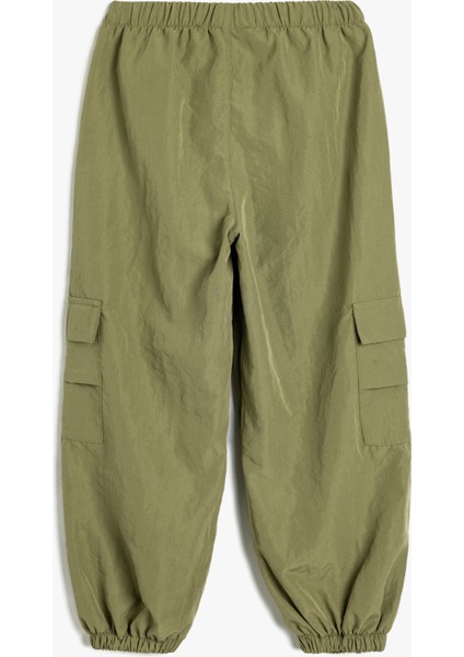 Jogger Paraşüt Pantolon Cep Detaylı Beli Lastikli fiyatları