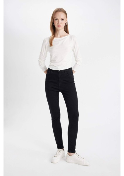 Rebeca Skinny Fit Normal Bel Bilek Boy Dar Paça Jean Pantolon C7610AX24AU