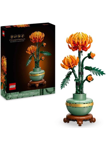 10368 LEGO Icons - Krizantem - Chrysanthemum 278 Parça +18 Yaş