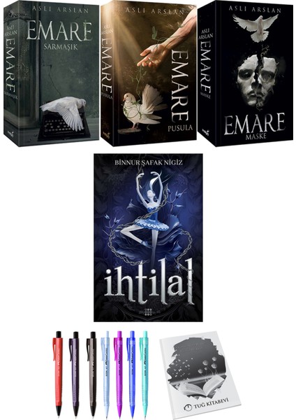 Emare: Sarmaşık - Pusula - Maske - İhtilal 1: Zelzele + Kalem + Not Defteri