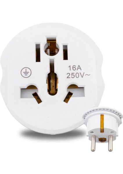 Fişi Ingiliz Fişi ve Avustralya Fişi Dönüştürücü Adaptör 16A 250V Seyahat Tipi Universal Çevirici Priz Kompakt Tasarım (1 Adet)