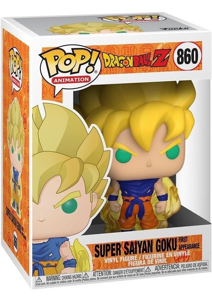 48600 Pop Animasyon: Dragon Ball Z S8-Super Saiyan Goku (First Appearance) Dragonball Ss Koleksiyon Yapabilen Oyuncak, Çok Renkli