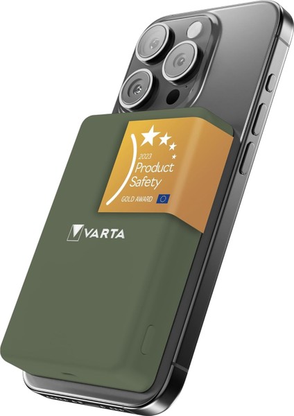 Power Bank 5.000MAH, Powerbank Magnetico, Mag Pro Power On Demand, Caricabatterie Portatile Con USB C, Compatibile Con Magsafe E Qi Standard (Per Compatibilità Con iPhone E Android), Verde